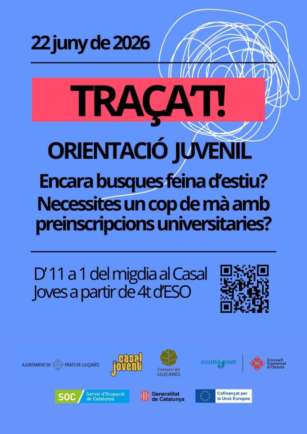 TRAÇAT: SESSIÓ D'ORIENTACIÓ JUVENIL 